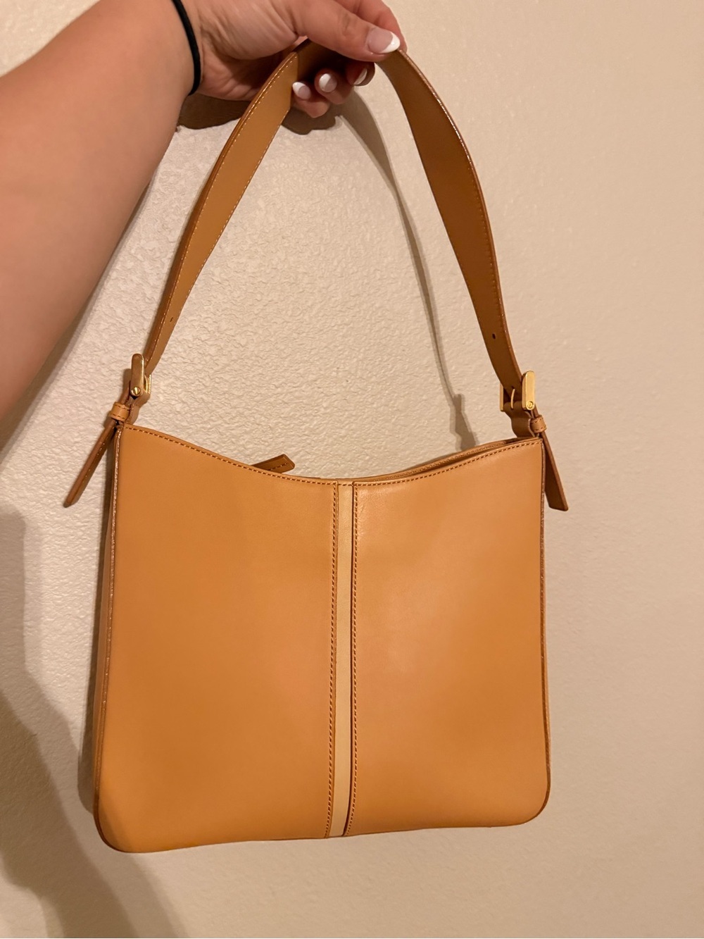 Burberry Tan Leather Shoulder Bag